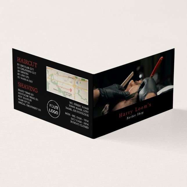 Classic Shave, Men Barbers, Loyalty Card, Visitenkarten (Vorderseite)