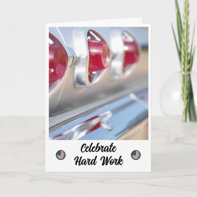 Classic Shine - Arbeitszeitkarte Dankeskarte (Vorderseite)