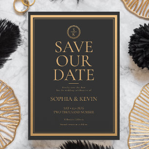Classic Simple Elegance Save The Date