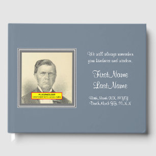 Classic, Simple Funeral Guestbook Gästebuch