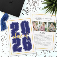 Classic Simple Script Graduate Foto Abschluss