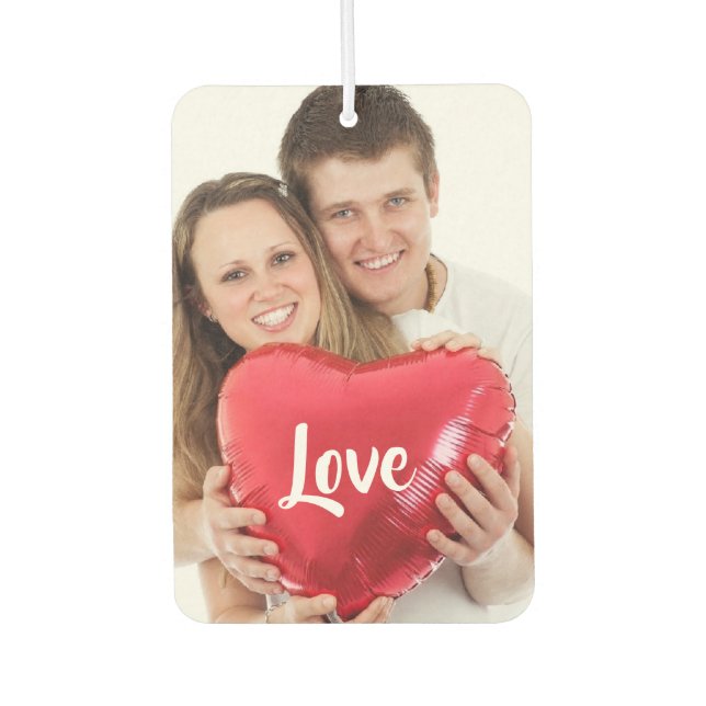 Classic Single Custom Photo Couple Love Autolufterfrischer (Vorderseite)