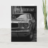 CLASSIC SIVENTIES CAR VATER'S DAY CARD