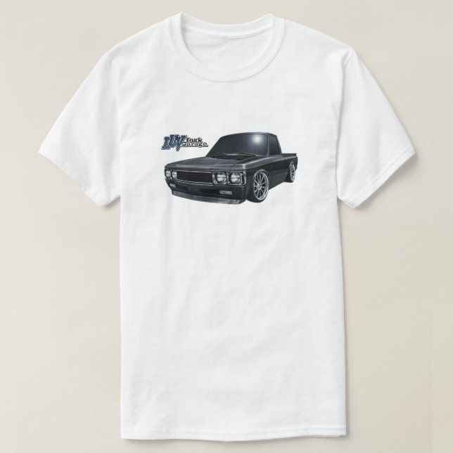 Classic Slammed Luv Truck in Black T-Shirt (Design vorne)
