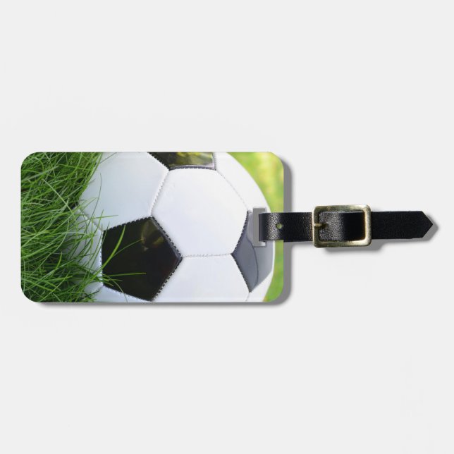 Classic Soccer Ball Gepäckanhänger (Vorderseite horizontal)