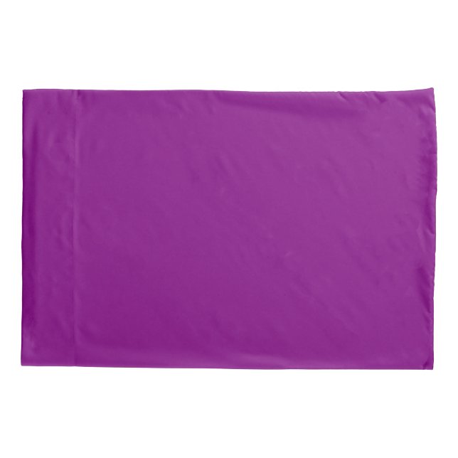 Classic Solid Purple Pillow Case in Standard Size Kissenbezug (Rückseite)