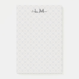 Classic Spanish Tile Monogram Stationery Post-it Klebezettel