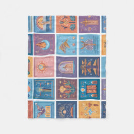 Classic Spider-Man with Dynamic Cosmic Background Fleecedecke