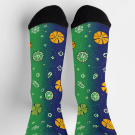 Classic Spider-Man with Dynamic Cosmic Background Socken