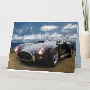 CLASSIC SPORTS AUTO GEBURTSTAG GREETING CARD KARTE