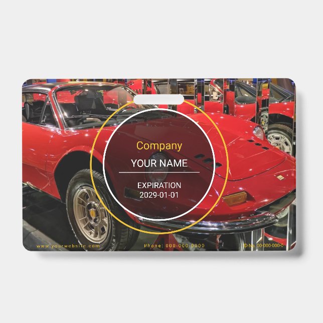 Classic Sports Car Abzeichen Ausweis (Vorderseite)