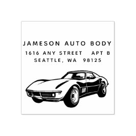 Classic Sports Car Rubber Stamp Gummistempel