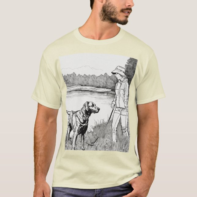 Classic Sportsman T-Shirt - Louisiana Hunter & Lab (Vorderseite)
