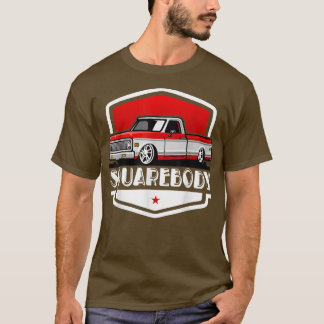 Classic Squarebody Lieferwagen Truck Lowered Autom T-Shirt
