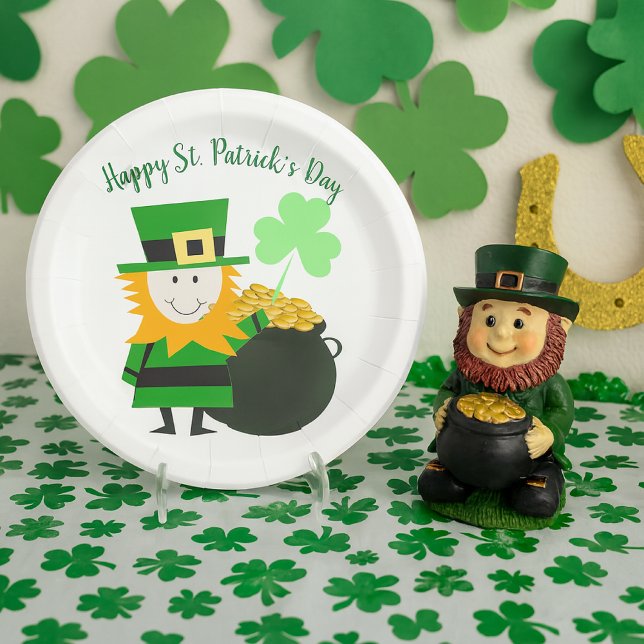 Classic St. Patrick's Day Party Paper Plate Pappteller (Von Creator hochgeladen)