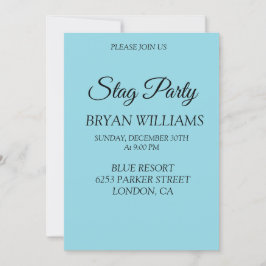 Classic Stag Party Einladung