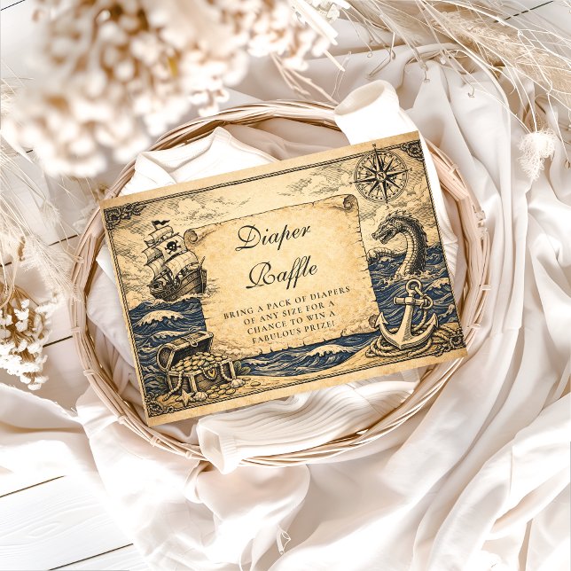 Classic Storybook Pirate Diapper Raffle Begleitkarte (Von Creator hochgeladen)