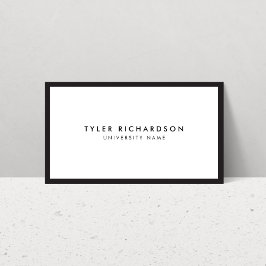 Classic Student Business Card Telefonnummerkarte