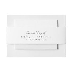 Classic Summer Wedding Einladungsbanderole