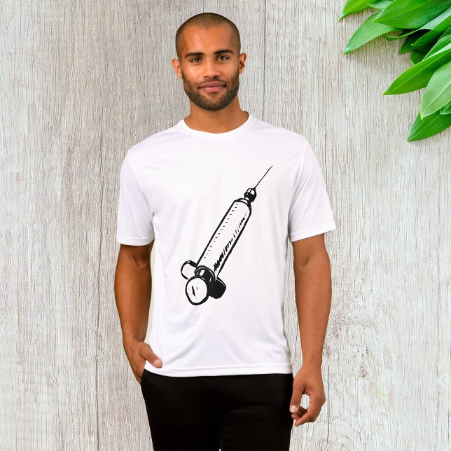 Classic Syringe Sketch Medical Equipment T-Shirt (Von Creator hochgeladen)