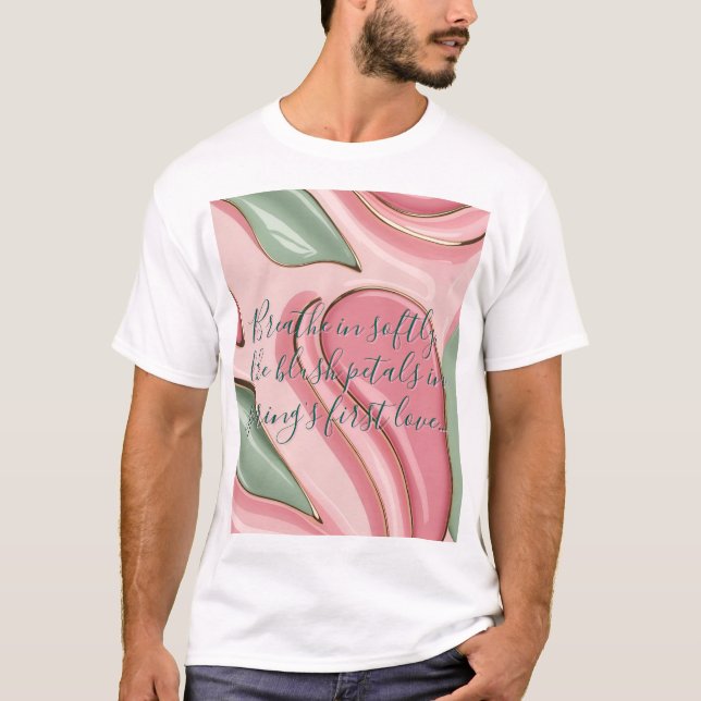 Classic t-shirt in stylish abstract graphic (Vorderseite)