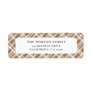 Classic Tan Brown Tartan Karierte Bauernfamilie