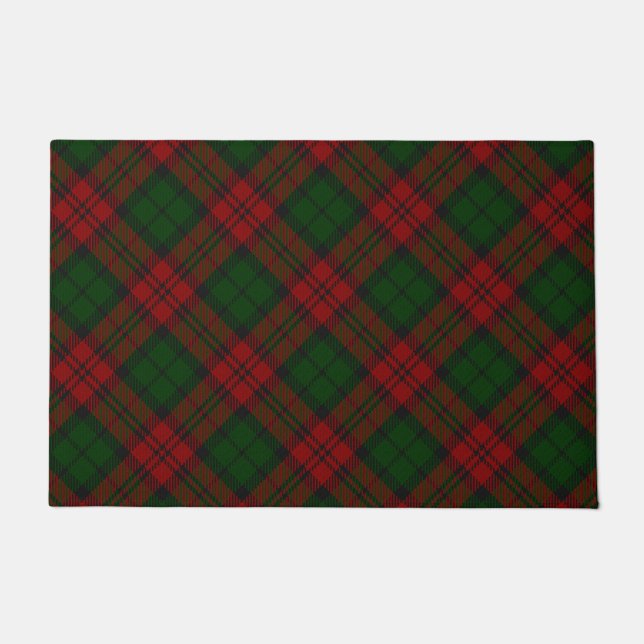Classic Tartan Red Green Buffalo Karierte Weihnach Fußmatte (Vorderseite)