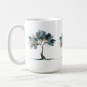 Classic Tasse 15 oz - Abstrakte Natur Tree Design