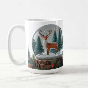 Classic Tasse 15 oz Woodland Weihnachtsschneeglobe