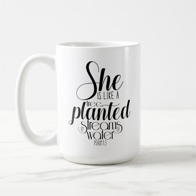 Classic Tasse-She ist wie ein Baum Kaffeetasse (Links)