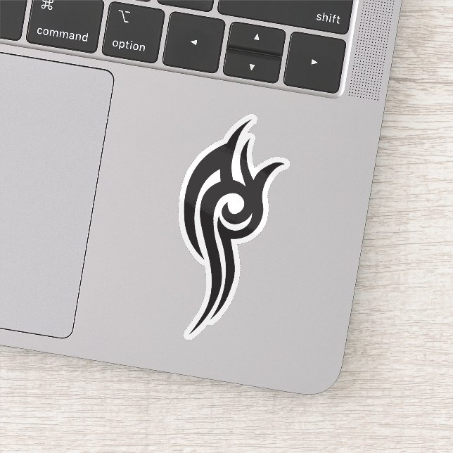 Classic Tattoo Inspired Line Art Design Aufkleber (Detail)