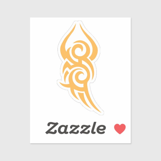 Classic Tattoo Inspired Line Art Design Aufkleber (Blatt)