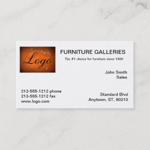 Classic Terracotta Logo Business Cards Visitenkarte