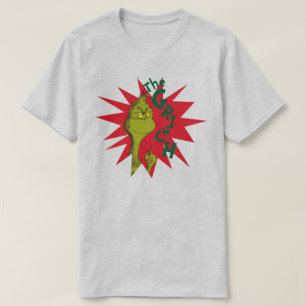 Classic The Grinch   Red Starburst T-Shirt