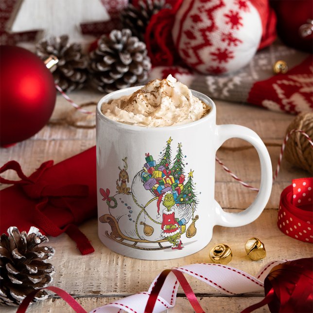 Classic The Grinch | The Grinch & Max Runaway Slei Kaffeetasse (Von Creator hochgeladen)