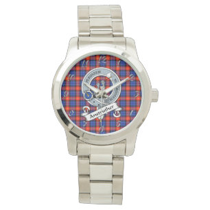 Classic Timeless Clan Anstruther Abzeichen Tartan  Armbanduhr