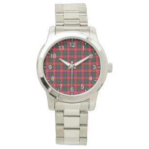 Classic Timeless Clan Belshes Tartan Kariertes Ges Armbanduhr