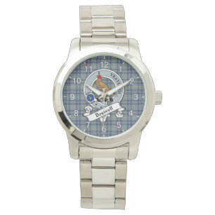 Classic Timeless Clan Boswell Abzeichen Tartan Kar Armbanduhr