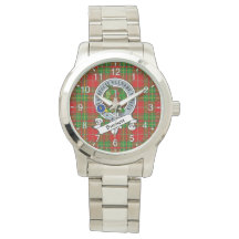 Classic Timeless Clan Burnett Abzeichen Tartan Kar