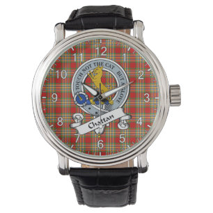 Classic Timeless Clan Chattan Abzeichen Tartan Wat Armbanduhr