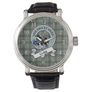 Classic Timeless Clan Craig Abzeichen Tartan Watch Armbanduhr