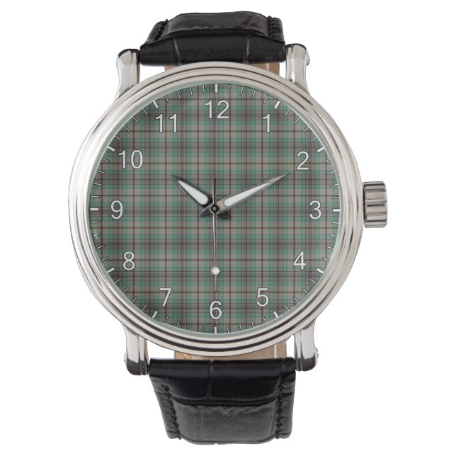 Classic Timeless Clan Craig Tartan Kariertes Gesch Armbanduhr (Vorderseite)