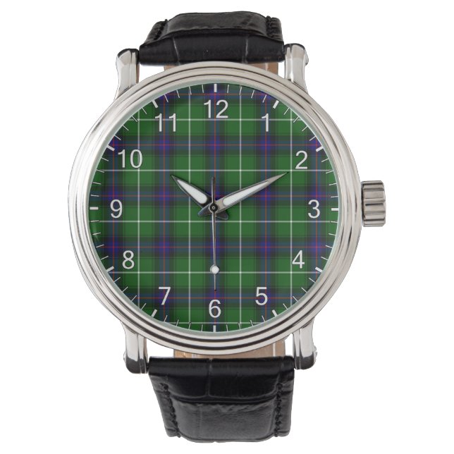 Classic Timeless Clan Donald MacDonald Tartan Plai Armbanduhr (Vorderseite)
