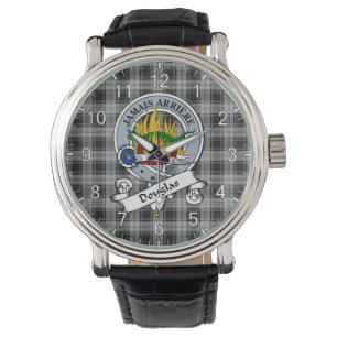 Classic Timeless Clan Douglas Gray Abzeichen Tarta Armbanduhr