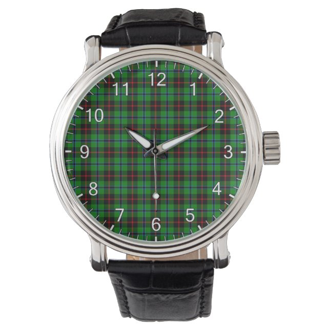 Classic Timeless Clan Douglas Hunting Tartan Karie Armbanduhr (Vorderseite)