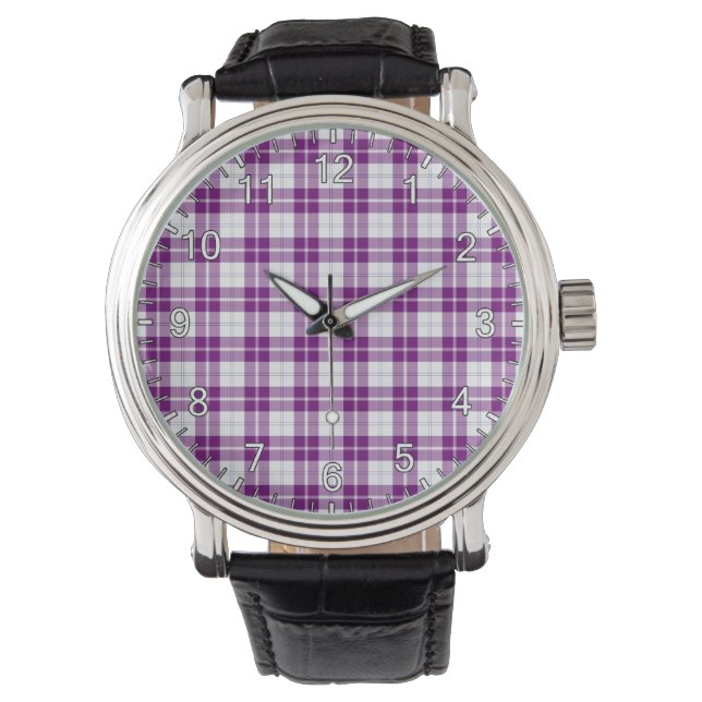 Classic Timeless Clan Dunlop Dress Tartan Kariert Armbanduhr (Vorderseite)
