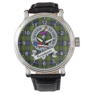 Classic Timeless Clan Ferguson Abzeichen Tartan Wa Armbanduhr