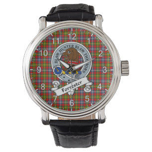 Classic Timeless Clan Forrester Abzeichen Tartan W Armbanduhr