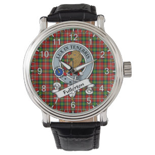 Classic Timeless Clan Fullerton Abzeichen Tartan W Armbanduhr