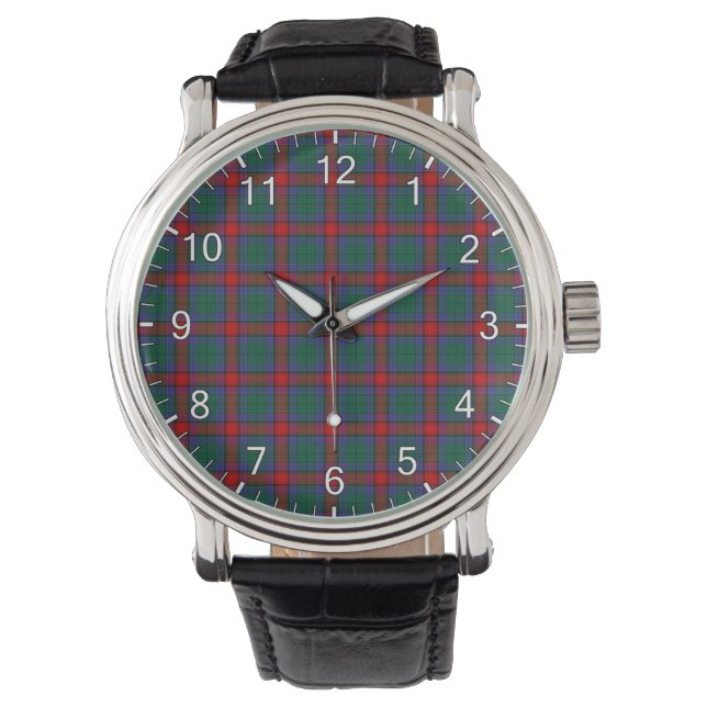 Classic Timeless Clan Jardine Dress Tartan Kariert Armbanduhr (Vorderseite)